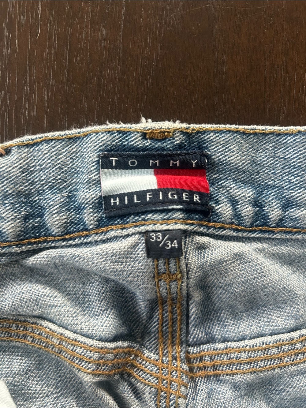 Tommy Hilfiger Jeans Men’s Denim Wide Leg Baggy Light Wash Size 32x34